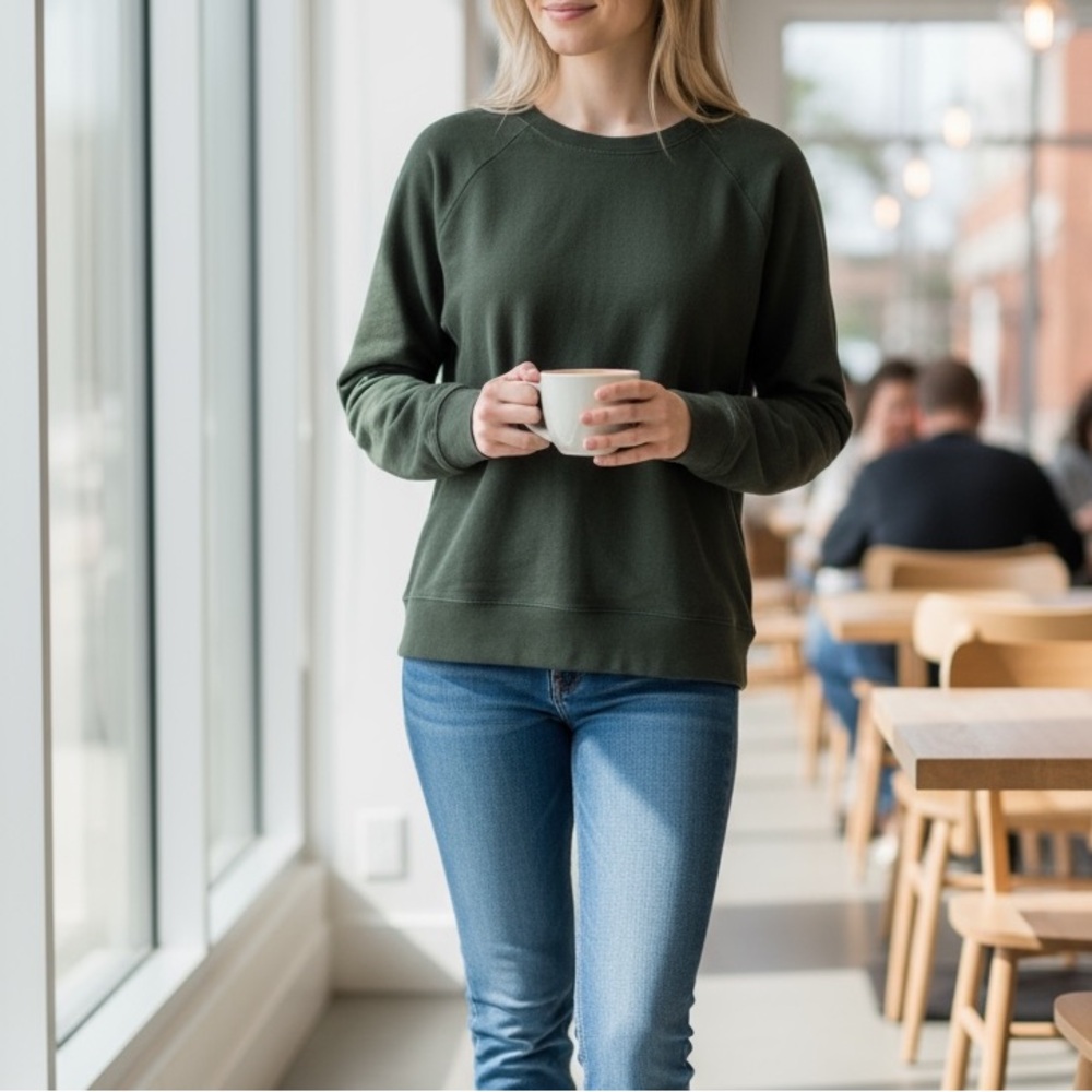 Sundry Olive Green Sweatshirt